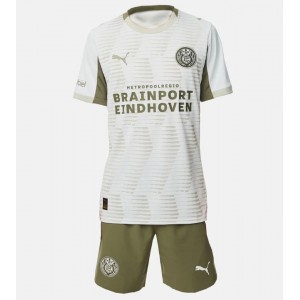 PSV Eindhoven Jalkapallovaatteet Lasten Kolmas peliasu 2025-26 Lyhythihainen (+ Lyhyet housut)